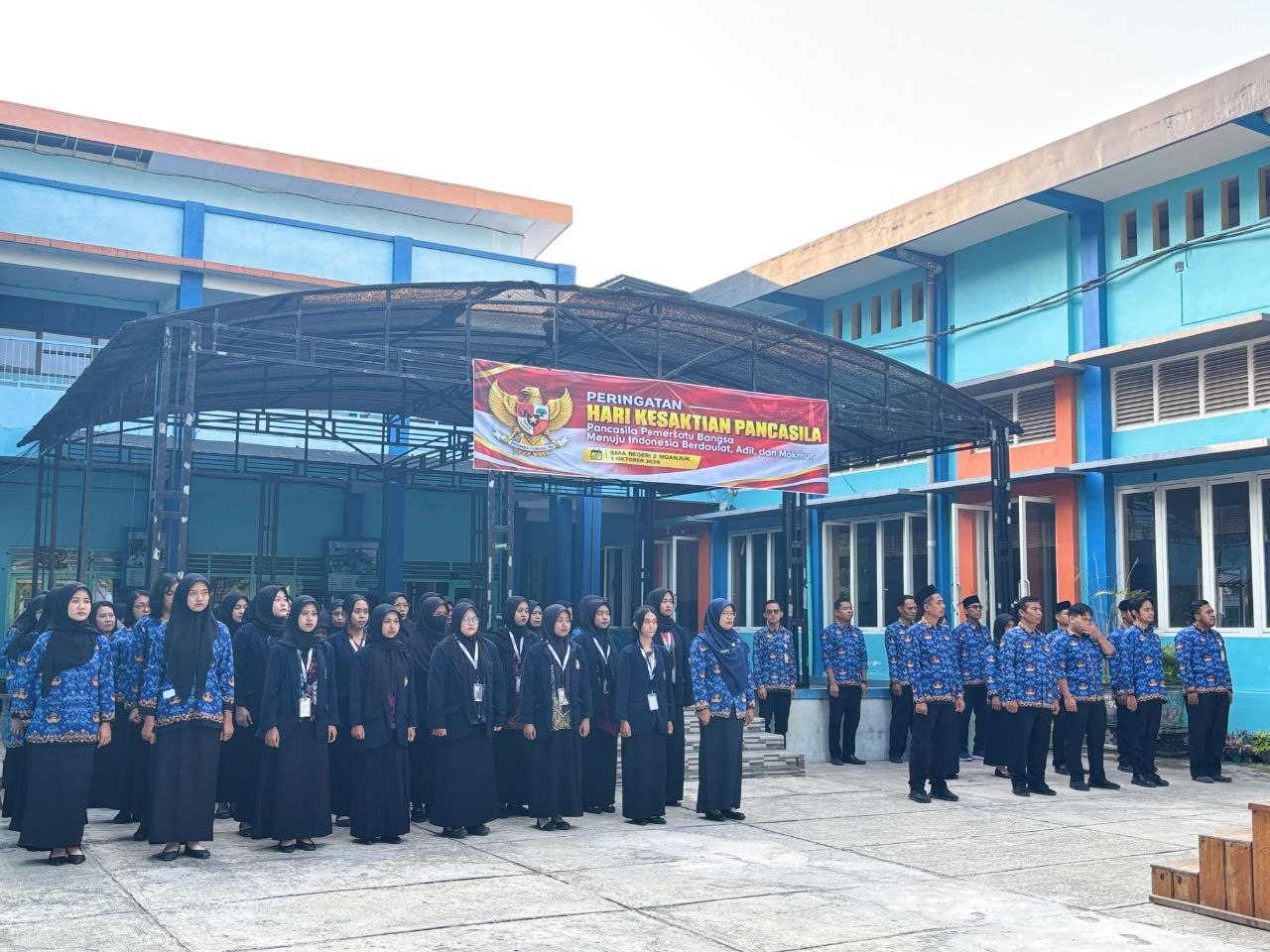 SMAN 2 Nganjuk Gelar Upacara Peringatan Hari Kesaktian Pancasila